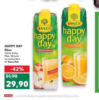 Kaufland Happy day džus nabídka