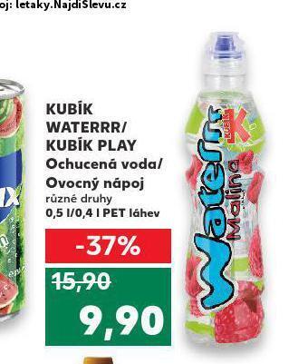 Kaufland Kubík waterrr / kubík play nabídka