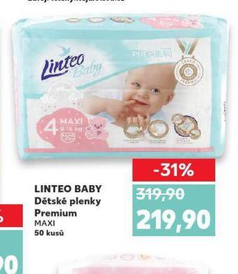 Kaufland Linteo baby dětské plenky nabídka