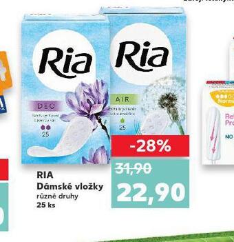 Kaufland Ria dámské vložky nabídka