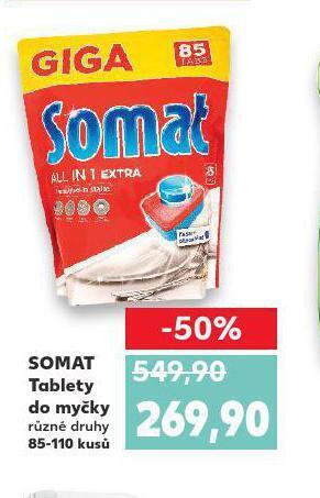 Kaufland Somat tablety do myčky nabídka