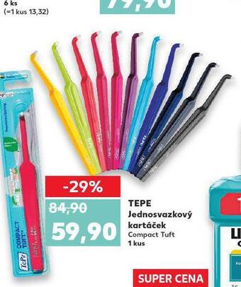 Kaufland Tepe jednosvazkový kartáček nabídka