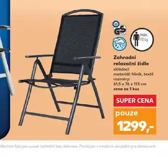 Zahradní relaxační židle