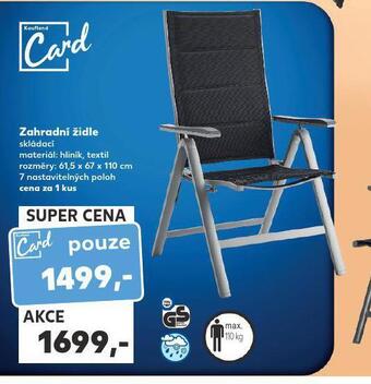 Kaufland Zahradní židle nabídka