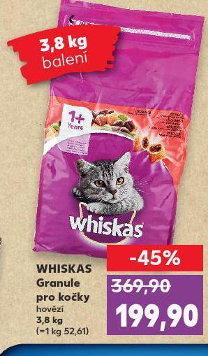 Kaufland Whiskas granule pro kočky nabídka