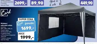 Kaufland Skládací zahradní altán nabídka