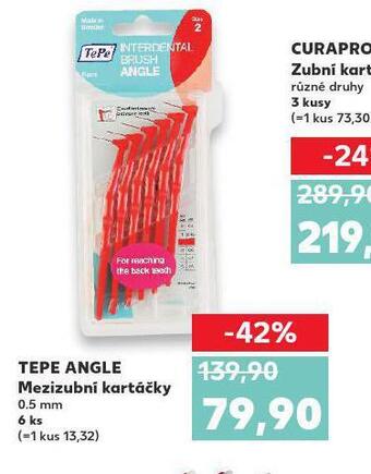 Kaufland Tepe angle mezizubní kartáčky nabídka
