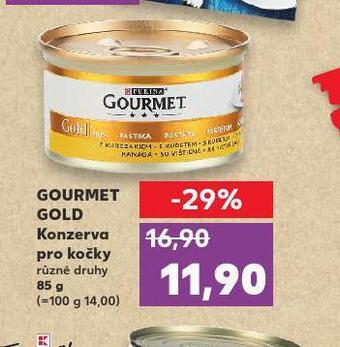 Kaufland Gourmet gold konzerva pro kočky nabídka