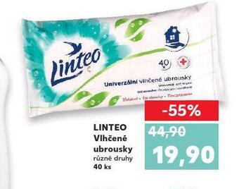 Kaufland Linteo vlhčené ubrousky nabídka