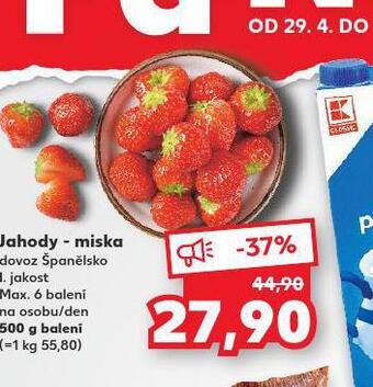 Kaufland Jahody miska nabídka