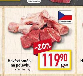 Billa Hovězí směs na polévku nabídka