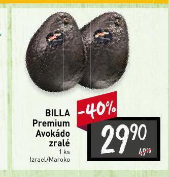 Billa Avokádo zralé nabídka