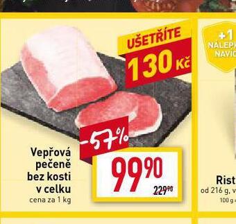 Billa Vepřová pečeně bez kosti nabídka