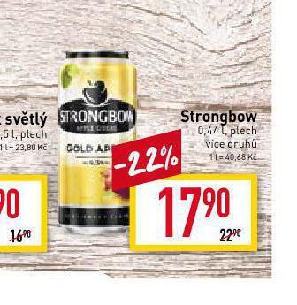 Billa Strongbow nabídka