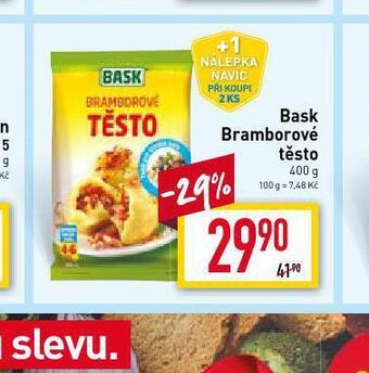 Billa Bask bramborové těsto nabídka