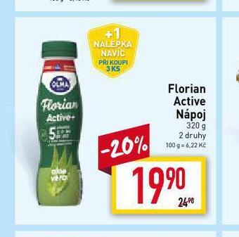 Billa Florian active nápoj nabídka