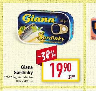 Billa Giana sardinky nabídka