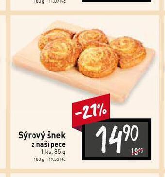 Billa Sýrový šnek nabídka