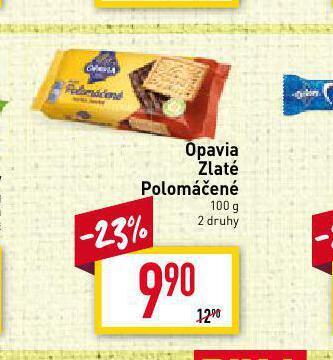Billa Opavia zlaté polomáčené nabídka