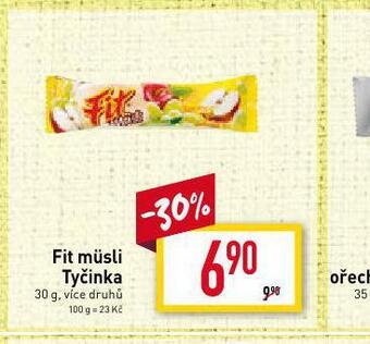 Billa Fit müsli tyčinka nabídka