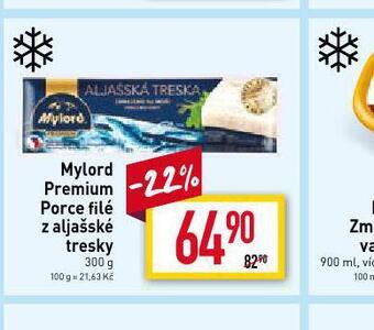 Billa Mylord premium porce filé z aljašské tresky nabídka