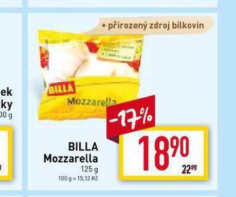 Billa Billa mozzarella nabídka