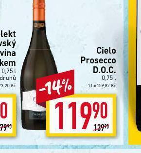 Billa Cielo prosecco d.o.c. nabídka