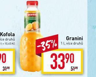 Billa Granini nabídka