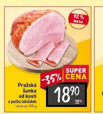 Billa Pražská šunka od kosti nabídka