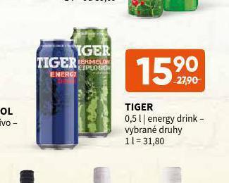 Terno Tiger energy drink nabídka