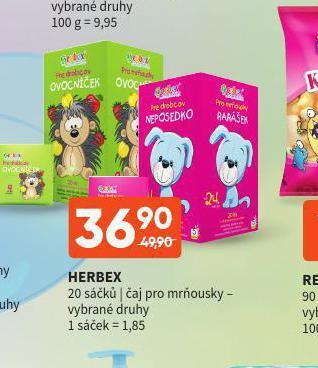 Terno Herbex čaj pro mrňousky nabídka