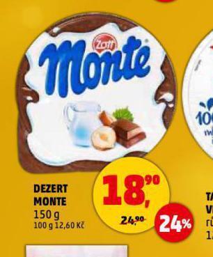 Penny Market Dezert monte nabídka