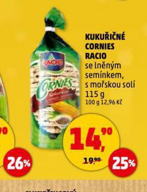 Penny Market Kukuřičné cornies racio nabídka