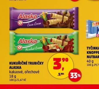 Penny Market Kukuřičné trubičky alaska nabídka