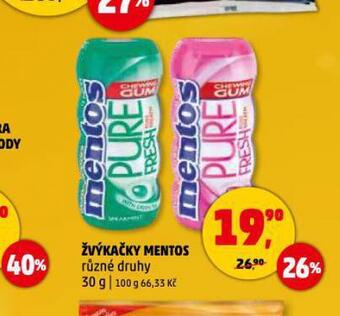 Penny Market Žvýkačky mentos nabídka