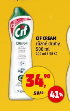 Penny Market Cif cream nabídka