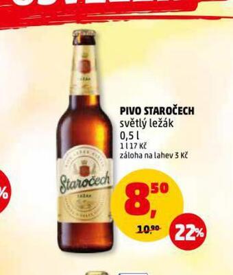 Penny Market Pivo staročech nabídka