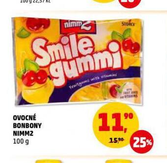 Penny Market Ovocné bonbony nimm2 nabídka