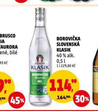 Penny Market Borovička slovenská klasik nabídka
