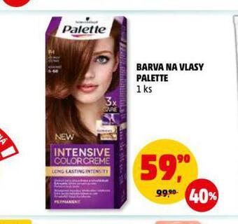 Palette barva na vlasy