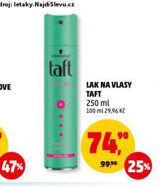 Penny Market Lak na vlasy taft nabídka