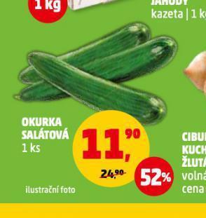 Penny Market Okurka salátová nabídka
