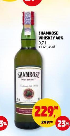 Penny Market Shamrose irish whiskey nabídka