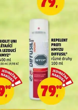 Repelent proti hmyzu diffusil