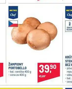 Makro Žampiony portobello nabídka