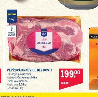 Makro Vepřová krkovice bez kosti nabídka