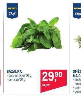 Makro Bazalka nabídka