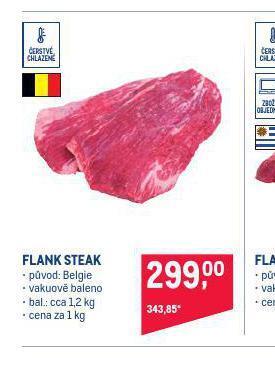 Makro Flank steak nabídka