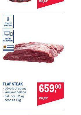 Makro Flap steak nabídka