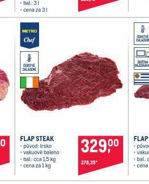 Makro Flap steak nabídka